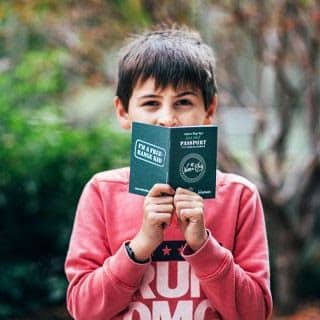 Child with Nature Play Passport